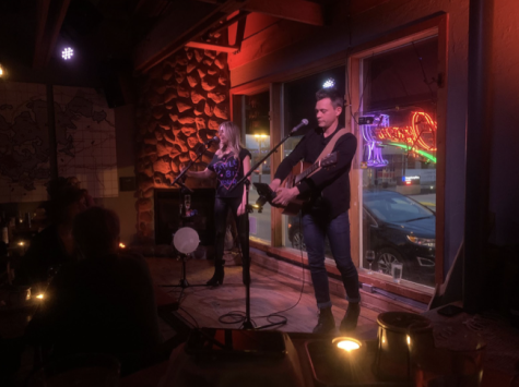 A set from 318 Cafe in Excelsior, Minnesota. Friends of Billy Johnson, Ali Gray and Joe Beier, seen above, entertain the crowd a night of all original music .