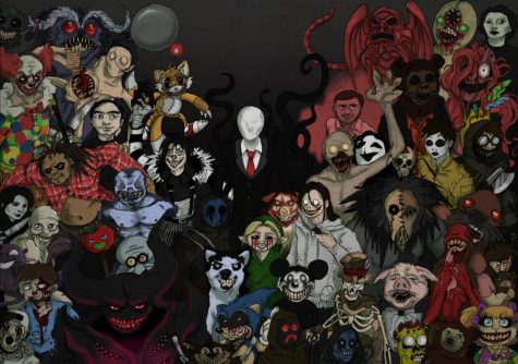 A compilation of popular Creepypasta characters made by artist Suicidesadie on Deviantart